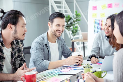 Preview: Multiethnics Teamwork Collaboration Team Meeting Communication concept Business people diversity