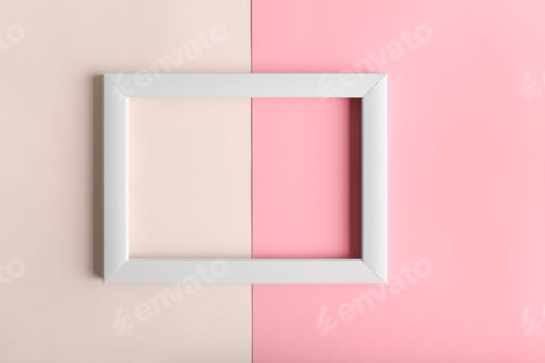 Preview: Frame on color paper background