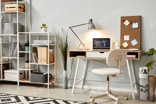 Preview: Home Office Workplace in White