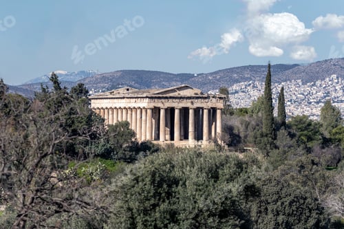 Preview: Temple of Hephaestus, ancient Greek, located in the Ancient Agora of Athens. Greece