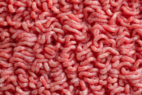 Preview: Minced meat with spices on table