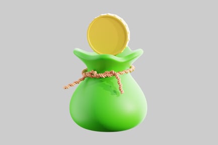 Preview: Money bag with coin
