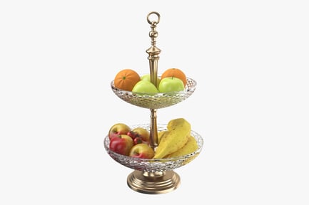 Preview: Ornate Two-Tier Fruit Centerpiece