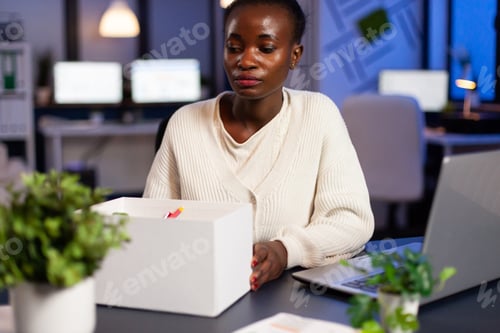 Preview: African woman being upset because she got fired