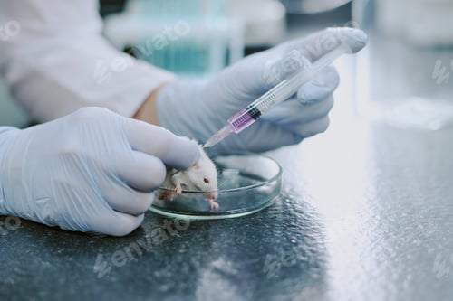 Preview: Conducting Laboratory Experiment on White Mouse Using Syringe