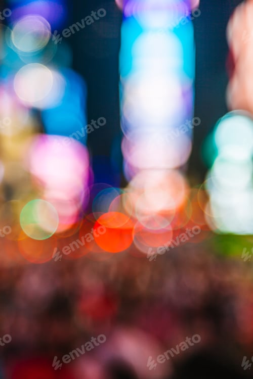 Preview: Times Square, New York. Bokeh Effect