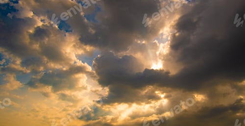 Preview: Cloud sunset background