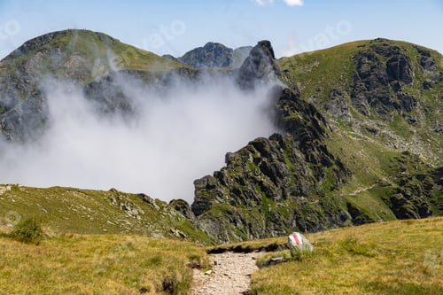 Preview: fagaras mountains with Balea lake