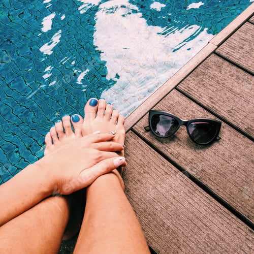 Preview: Chilling by the pool.