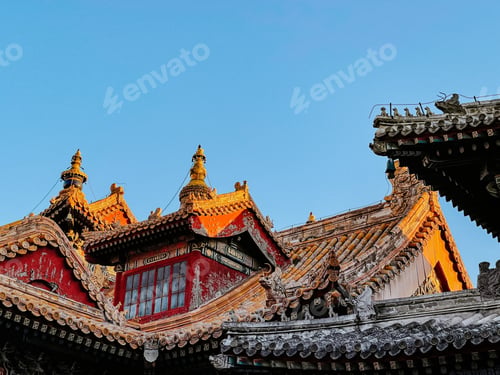 Preview: Beautiful shot of ancient Chinese architecture
