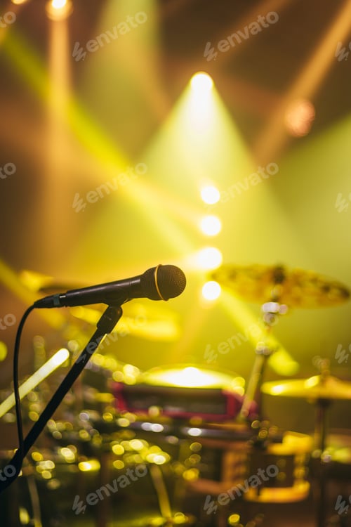 Preview: Microphone on a stage