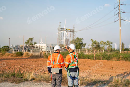 Preview: Wind turbine service engineer plan for inspection and maintenance renewable electricity generator