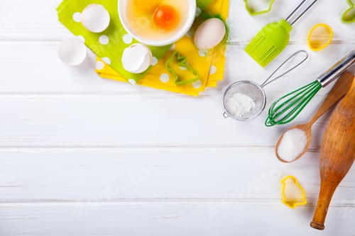 Preview: Background Baking Ingredients.Easter Baking