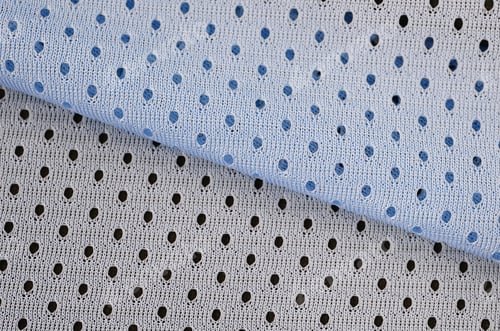 Preview: Blue mesh sport wear fabric textile background pattern