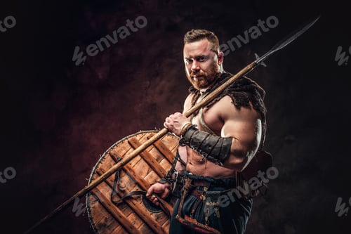 Preview: Severe barbarian in warrior clothes