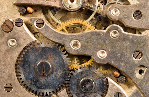 Preview: Vintage Rusted Watch Pocketwatch Time Piece Movement Gears Cogs