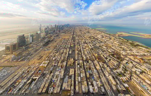 Preview: Dubai Downtown skyline, United Arab Emirates or UAE. Urban city.