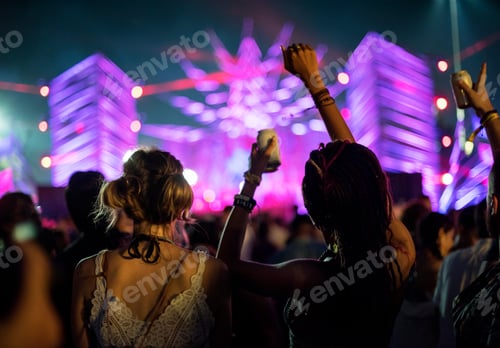 Preview: Diverse group of people enjoying a road trip and festival