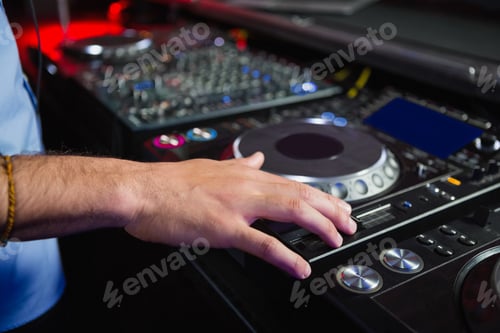 Preview: Male Dj Playing Music At The Nightclub