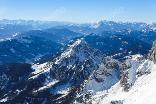 Preview: Snow-Covered Alpine Mountains