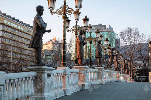 Preview: North Macedonia located by the Vardar River. Skopje