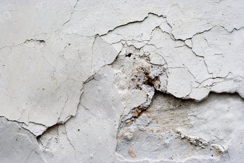 Preview: Cracked and Broken White Wall Texture Background