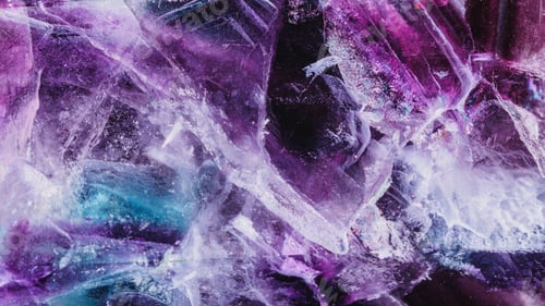 Vista previa: Natural Violet Fluorite Mineral Macro Detail High Resolution