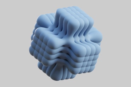 Aperçu: Structure organique en forme de cube arrondi