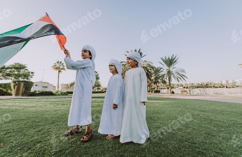Preview: Group of middle eastern kids in Dubai