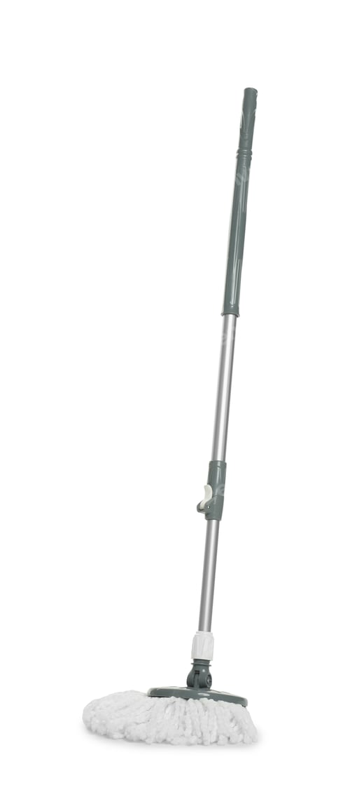 Preview: String mop isolated on white. Cleaning equipment