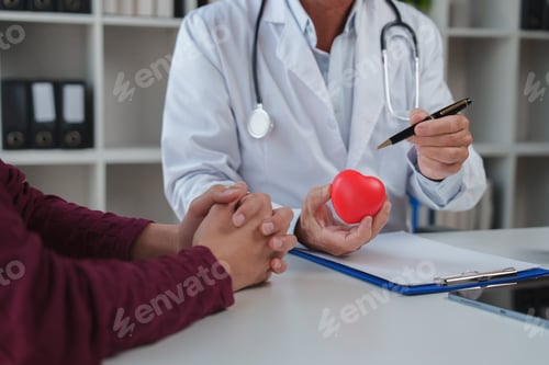 Preview: Doctor discussing heart health with patient healthcare education