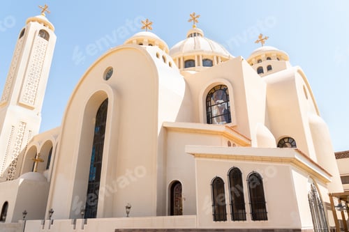 Preview: Orthodox coptic As-Samayyun Cathedral Church Sharm El Sheikh, Egypt.