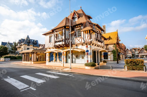 Preview: Buildings in the center of Deauville town, France