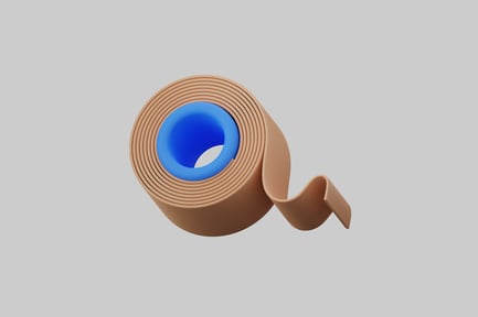 Preview: Medical tape roll blue core