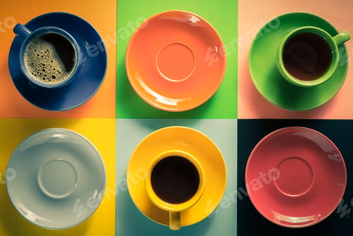 Preview: cup of coffee,tea and cacao