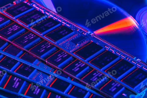 Preview: computer random access memory (RAM) close up