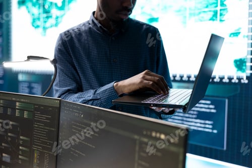 Preview: Cyber security team conducting cyber surveillance and threat detection