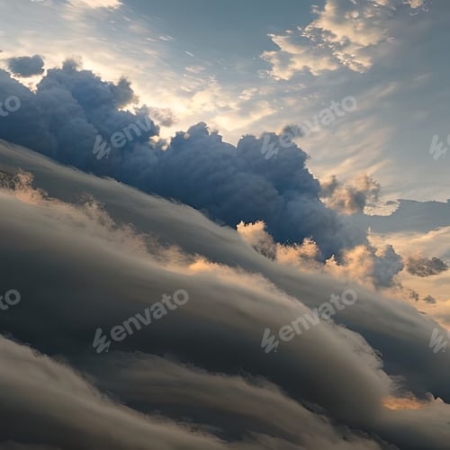 Preview: Breathtaking sky, illuminated by captivating cloud formations
