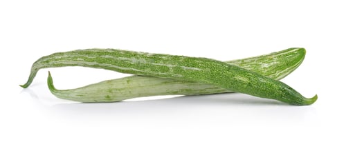 Preview: Snake gourd on white background