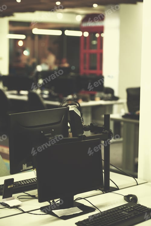 Preview: computer at modern office