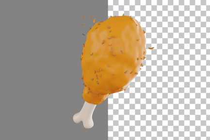 Preview: Chicken Leg 3D Icon