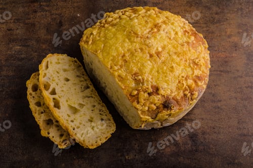 Preview: Cheese bread in oven