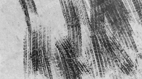 Preview: Black tire marks on road, Black rubber tire marks and tread marks.