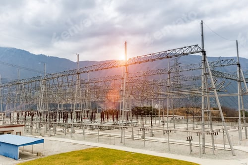 Preview: power transformer substation
