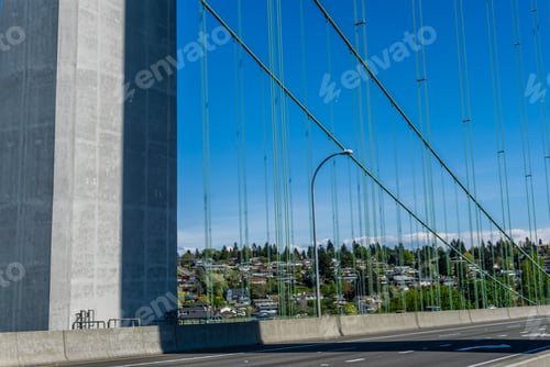 Preview: A View Of A Section Of The Narrows Bridge In Tacoma, Washington.