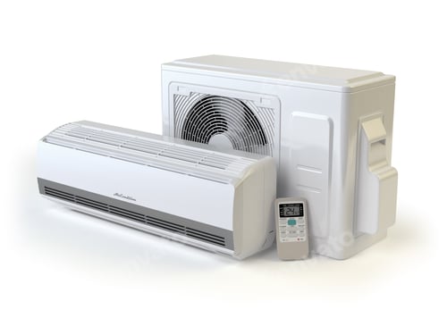 Preview: Air conditioner system isolated on white.