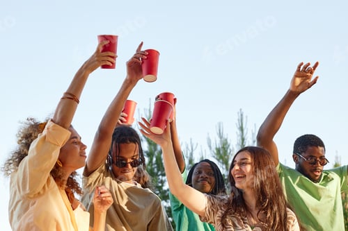 Preview: Friends Dancing at Outdoor Party