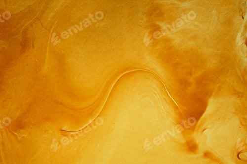 Preview: Rich golden yellow monochrome marbleized effect