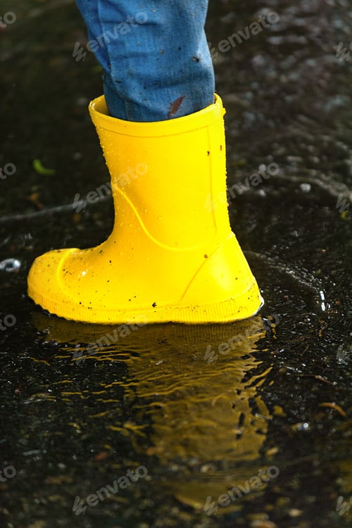 Preview: children walking after the rain