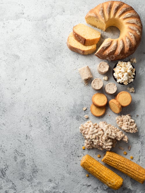 Preview: Festa Junina sweet food concept.Copyspace,top view